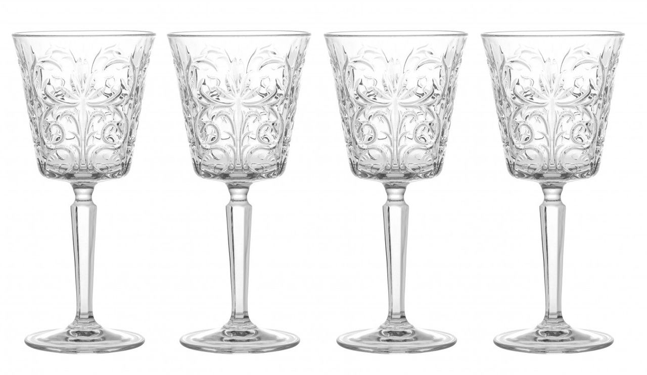 Set 4 calici royal crystal glass Brandani