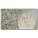 capezzale sacra famiglia argento grigio luce decoro toni freddi