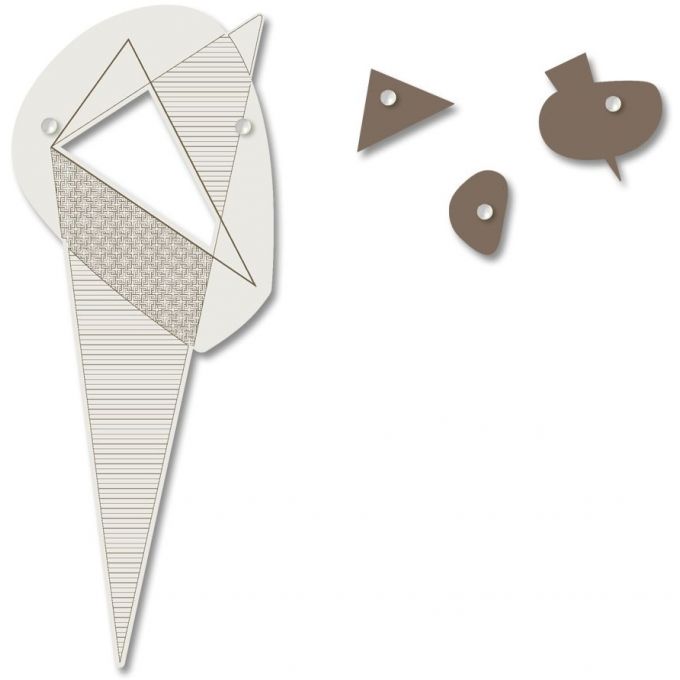 appendiabiti da parete design scandinavo panna grigio marrone