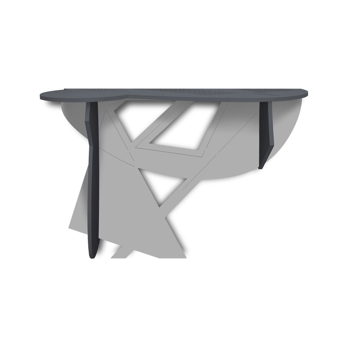 consolle ingresso design scandinavo antracite cemento