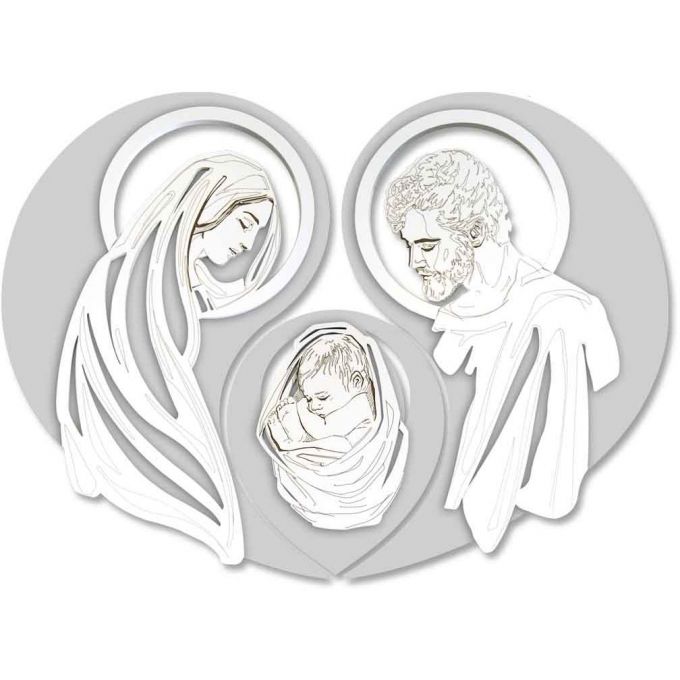 capezzale moderno sacra famiglia grigio luce bianco