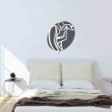 quadro capezzale madonna con bambino antracite bianco