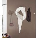 appendiabiti da parete design scandinavo panna grigio marrone