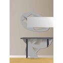 consolle ingresso design scandinavo antracite cemento