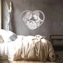 Capezzale sacra famiglia cuore Laser Art Style