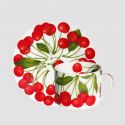 Red Cherry set 4 tazze the con piattino Taitu