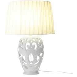 Lampada Barocca Ovale Porcellana Traforata 8Cm (H) Hervit