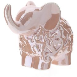 Elefante Porc.Rosa Perlato 12Cm Love Hervit