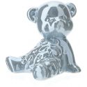 Orsetto Porcellana Blu Perlato 12Cm Love Hervit