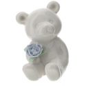 Orsetto seduto con fiore 805 cm Hervit