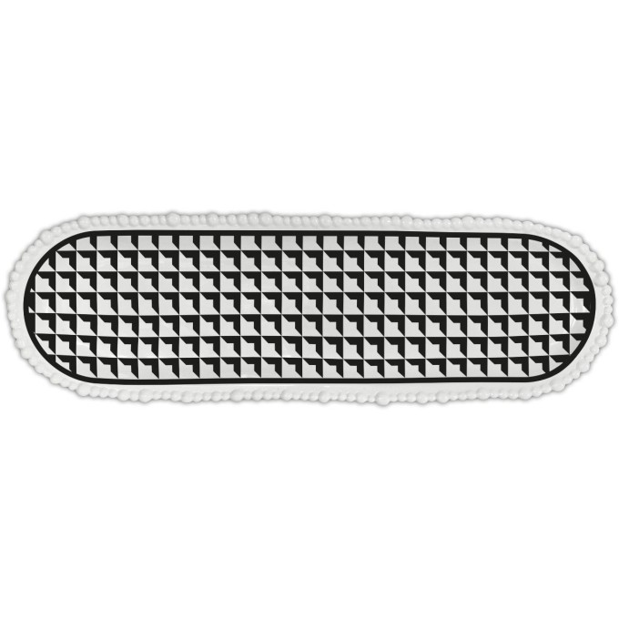 Piatto A Servire Ovale 44,5X13,5 Cm - Optical Baci Milano