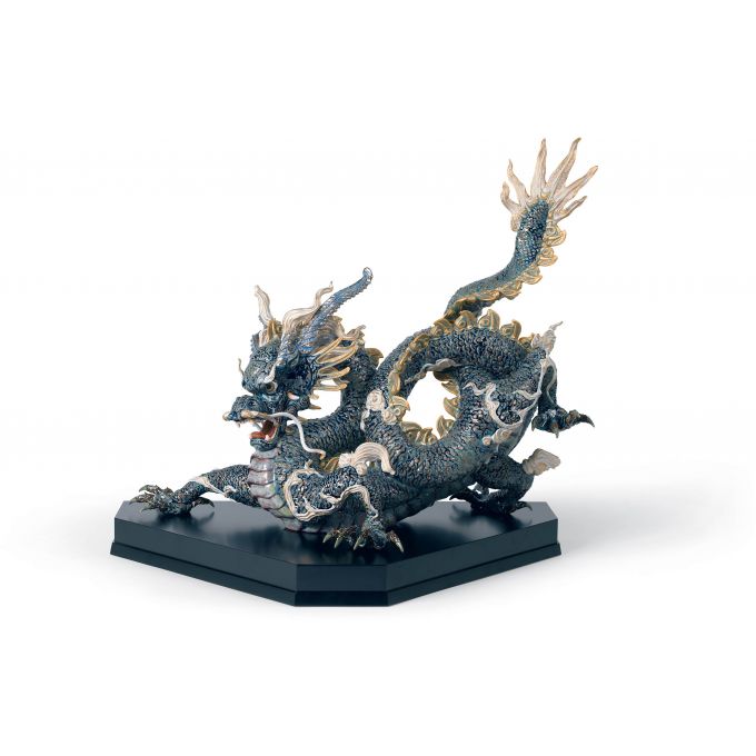 Gran Dragone (Blu E Dorato) Lladro