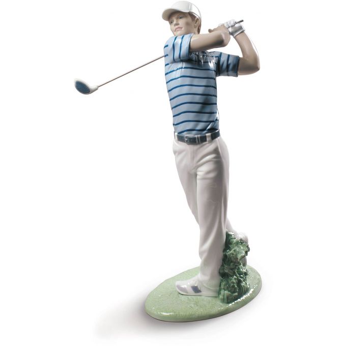 Statua Campione Di Golf Lladrò