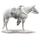 Statua Quarter Horse Bianco Lladrò