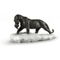 Pantera Nera Con Cucciolo Lladro