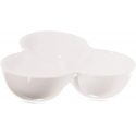 Convivio antipastiera 3 cioteline cm 21x20 in gift la porcellana bianca