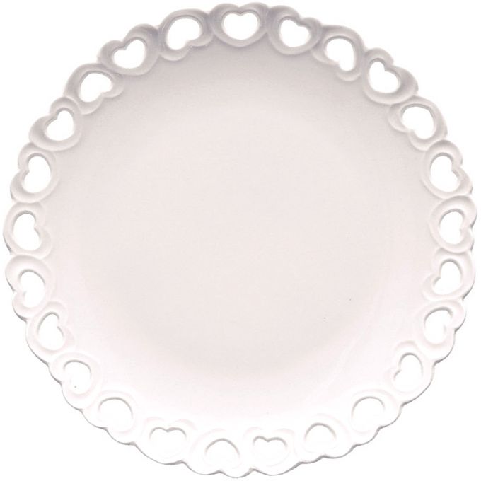 Valentino piatto traforato 15 cm in luxury box la porcellana bianca
