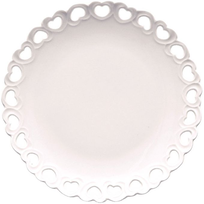 Valentino piatto traforato 15 cm in luxury box la porcellana bianca