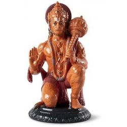 Statua arancione Hanuman...