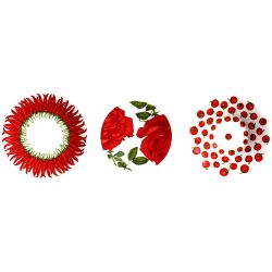 Set 12 Piatti Red Taitu