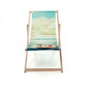 Sdraio Pieghevole In Legno-Poliestere  Toiletpaper - Girl In The Sea Seletti