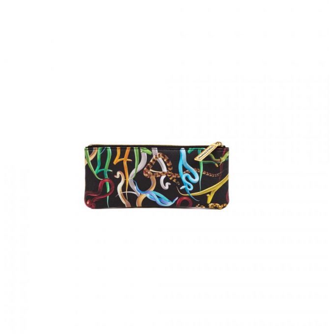 Astuccio In Pu Stampato Toiletpaper Cm. 21X9 - Snakes