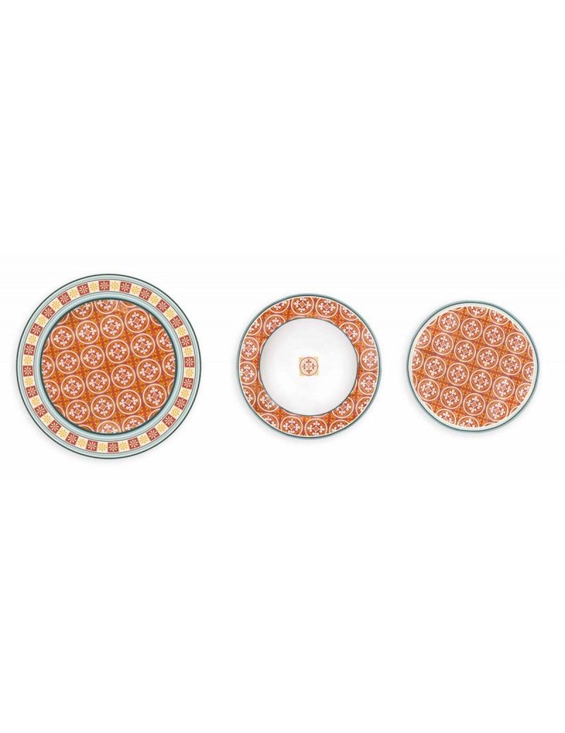 Set 18 piatti Le Cementine Rosone Brandani