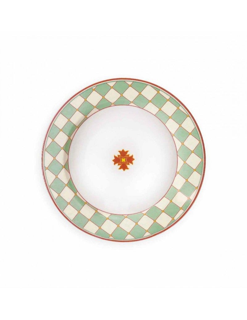 Set 18 piatti Le Cementine Quadrella Brandani