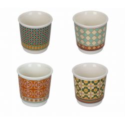 Bicchierino Le Cementine Set 4 Pz New Bone China Brandani