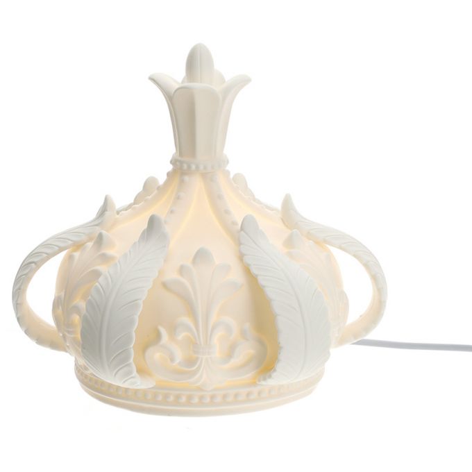 Lampada Corona Porcellana Bianca Hervit
