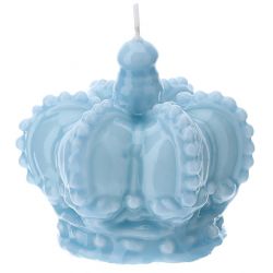 Candela Corona Blu Lacc.Dia.9X8Cm Hervit