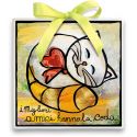 Formella Miglior Amico Gatto 21X21 Egan