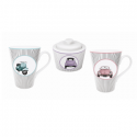 Set 2 mugs + zuccheriera - cars baci milano