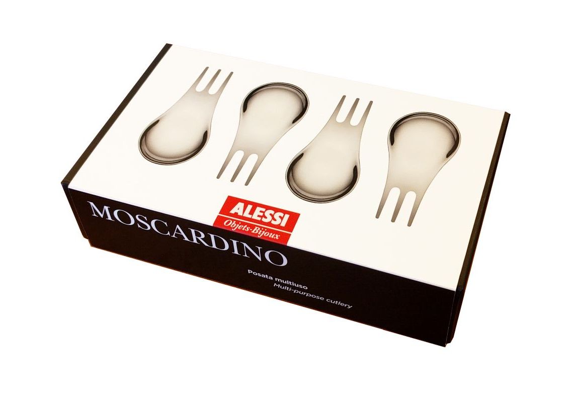 Set Di Quattro Posate Moscardino Alessi
