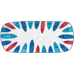 Vassoio Rett.40X17,5 Cm In Porcellana  Sardine'S Party Easy Life