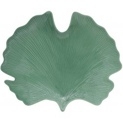 Foglia In Porcellana 35X29 Cm Forma Ginko In Color Box Leaves Light Green Easy Life