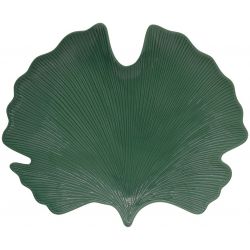 Foglia In Porcellana 35X29 Cm Forma Ginko In Color Box Tropical Leaves Green Easy Life