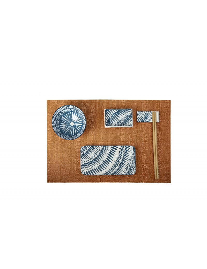 Sushi Set 12 Pz Porcellana/Bamboo Brandani