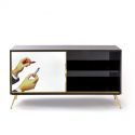 Mobile In Mdf Con 2 Ante Toiletpaper Cm.158X45 H.83 - Lipsticks Black