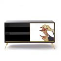 Mobile In Mdf Con 2 Ante Toiletpaper Cm.158X45 H.83 - Lipsticks Black