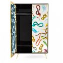 Armadio In Mdf C/Ante Specchio Toiletpaperm.120X60 H.200-Lipsticks Blk