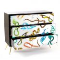 Cassettiera 3 Cassetti In Mdf Toiletpaper Cm.120X45 H.100 - Snake