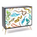 Cassettiera 3 Cassetti In Mdf Toiletpaper Cm.120X45 H.100 - Snake