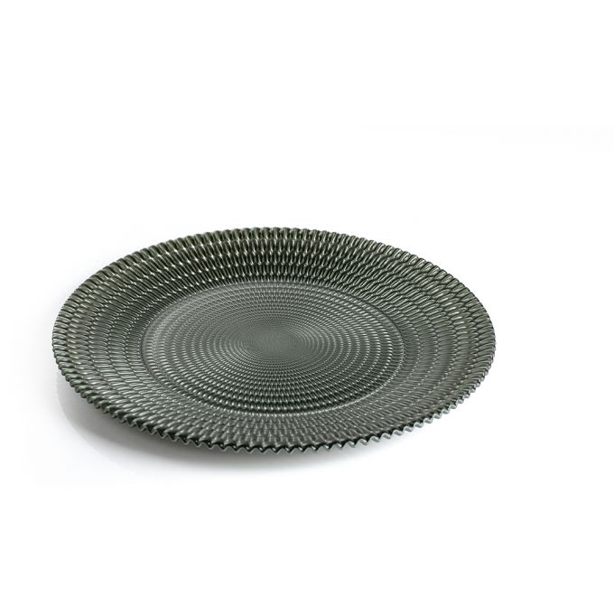 Sottopiatto In Vetro 33 cm Verde Smirne Evviva