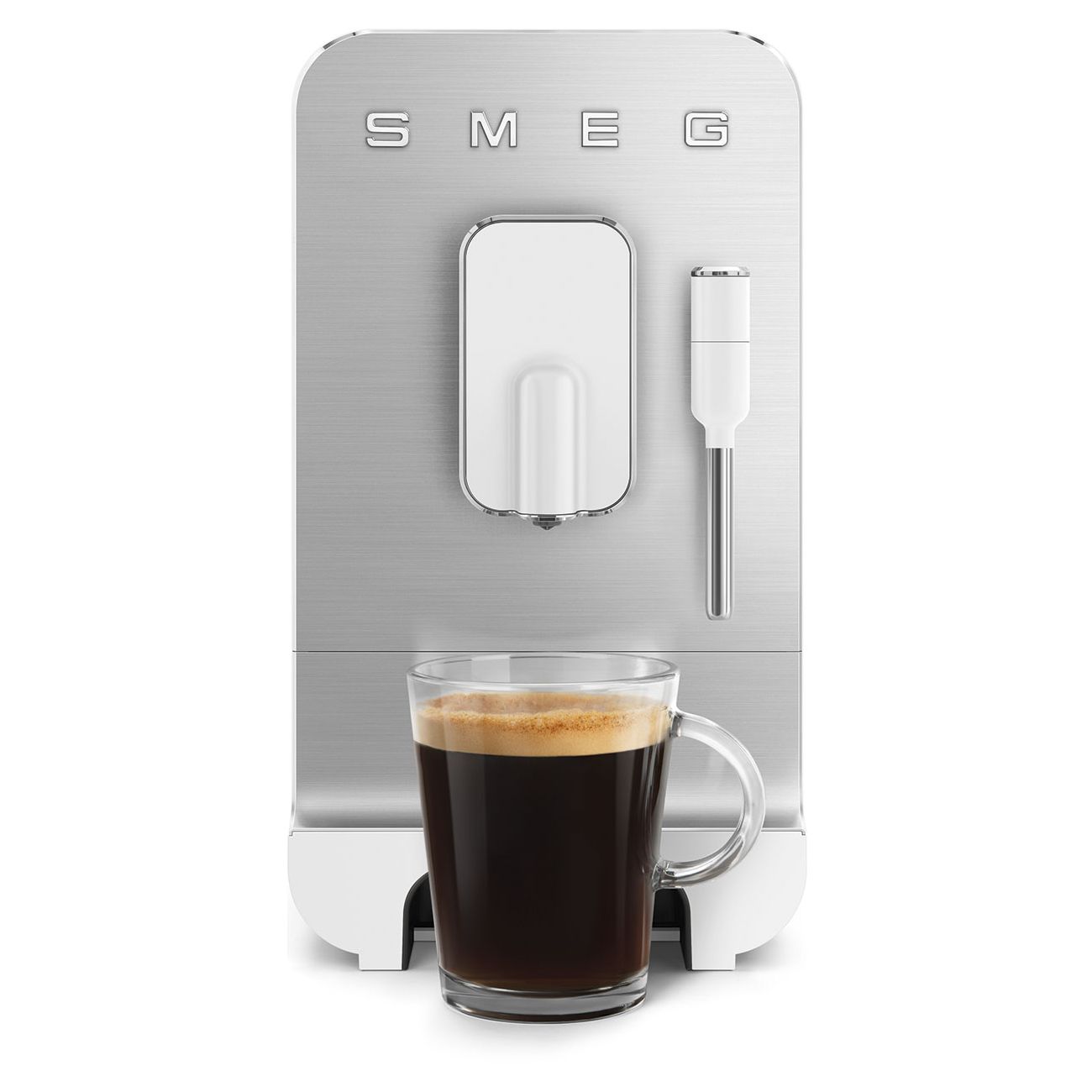 Macchina Da Caffè Automatica Con Lancia Vapore Bianco Smeg