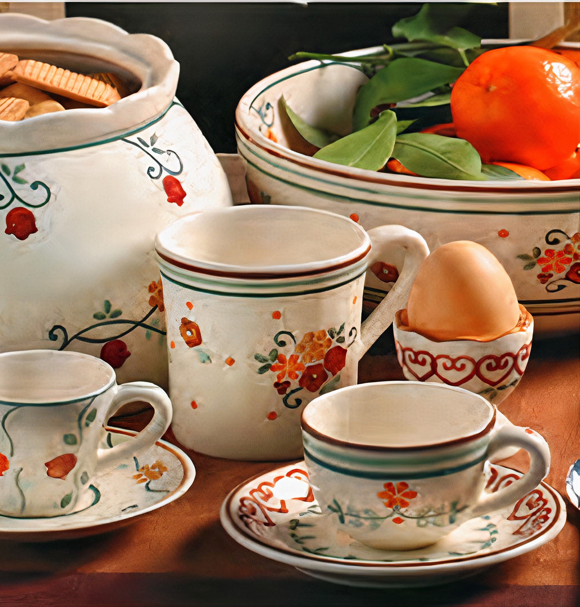 Sei tazze caffe memorie di campagna Wald