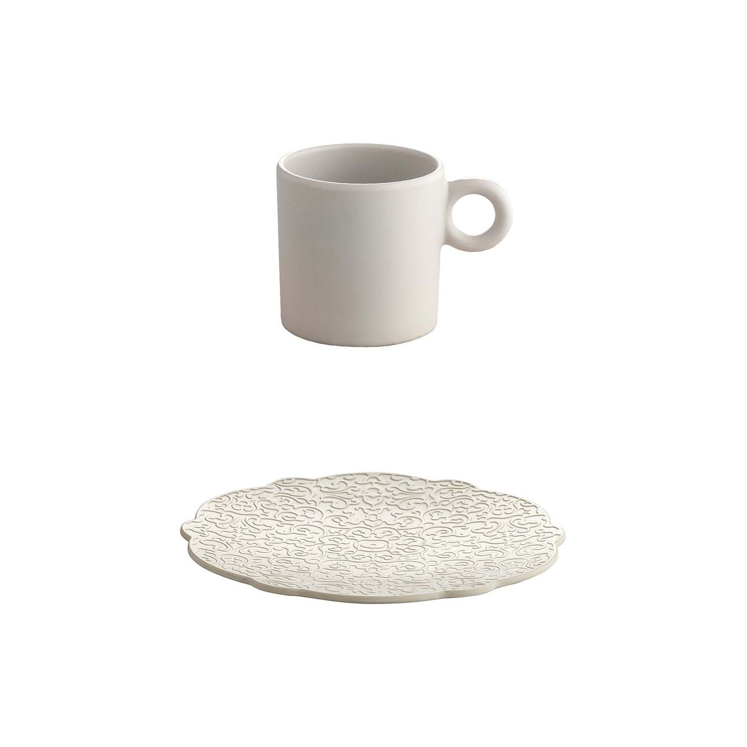 Set 4 Tazze Con Piattino Dressed En Plein Air Alessi