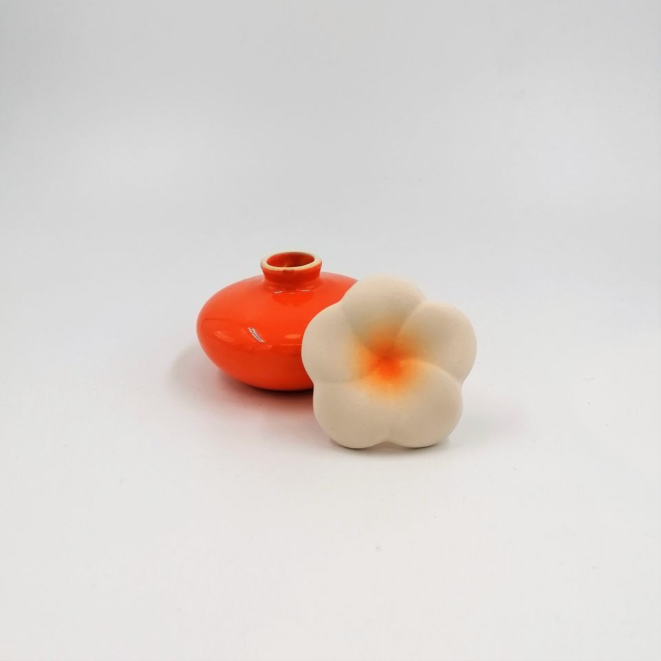 Set 2 diffusori a fiore air design arancione Millefiori