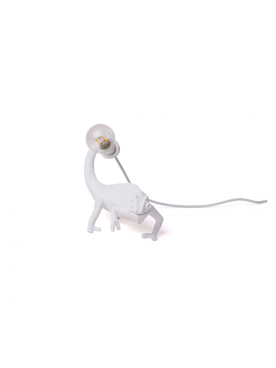 Lampada In Resina Chameleon Lamp-Still White Usb Seletti