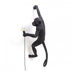 Lampada Resina"Monkey Lamp-Outdoor-Black"Cm.36X24H.65-Appesa Mano Destra Seletti